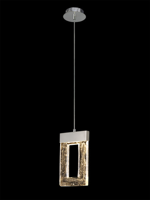 Edison Pendant 1 Light Polished Chrome 2m